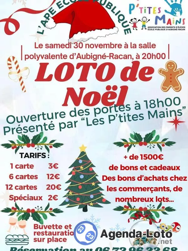 Loto de Noël Organisé par les P'Tites Mains