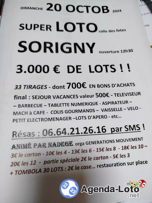 Super Loto Anime par Nadege