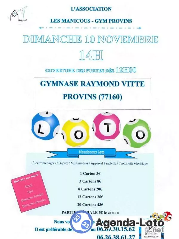 Loto 'les Manicous'Gym de Provins