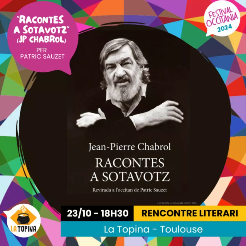 Rencontre Littéraire avec Patrick Sauzet à la Topina-Festival Occitania