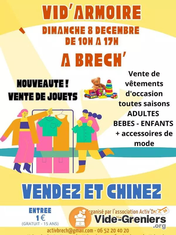 Vid Armoire et Vente de Jouets