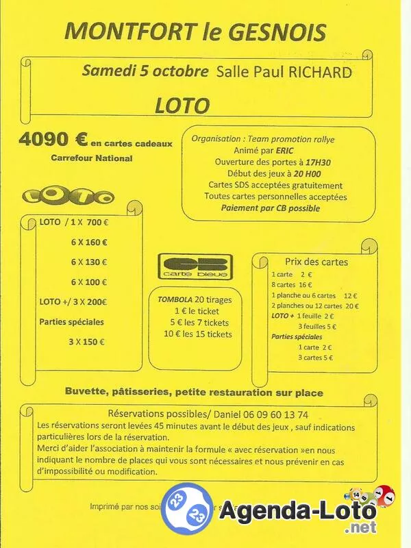 Loto du Team Promotion Rallye