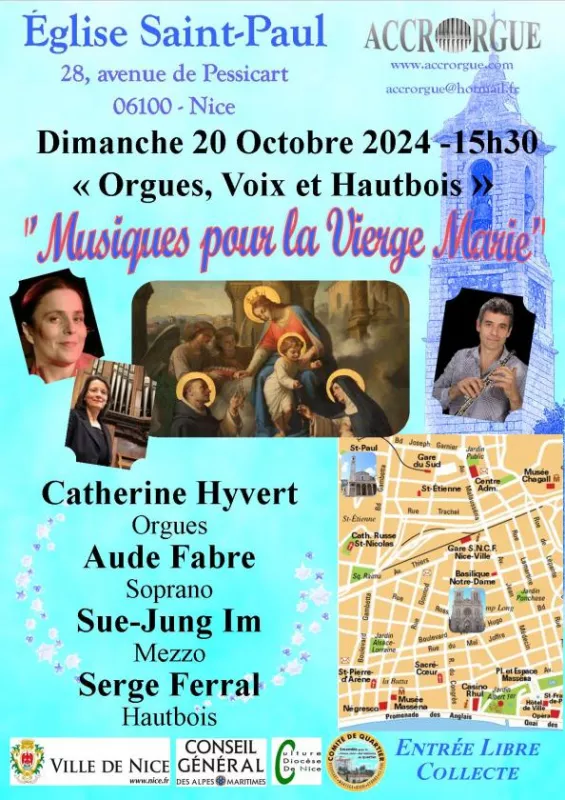 Concert Orgues, Chant et Hautbois