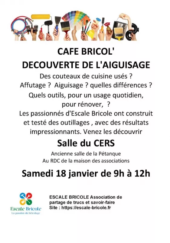 Cafe Bricol'Découverte de l'Aiguisage