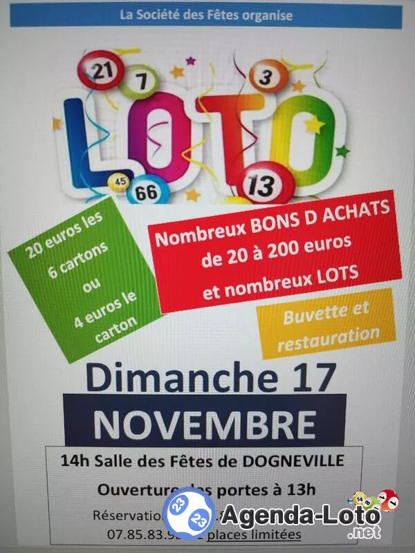 Loto Société des Fêtes de Dogneville