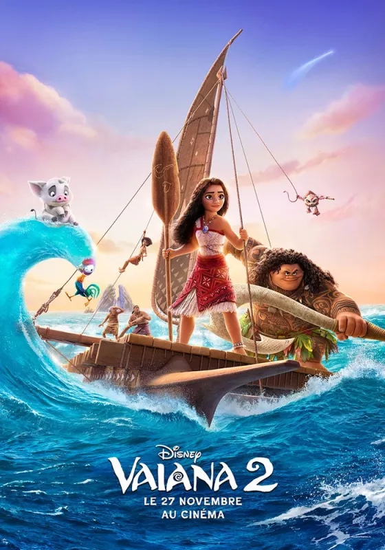 Projection de Vaiana 2 au Cinéma Pax