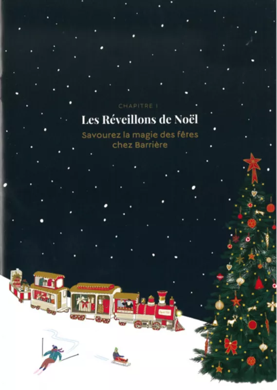 Menu du Réveillon de Noël au Fouquet'S