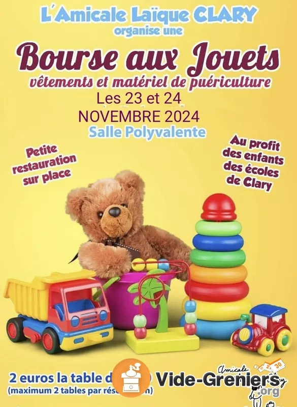 Bourses Aux Jouets Vêtements et Matériel Puériculture