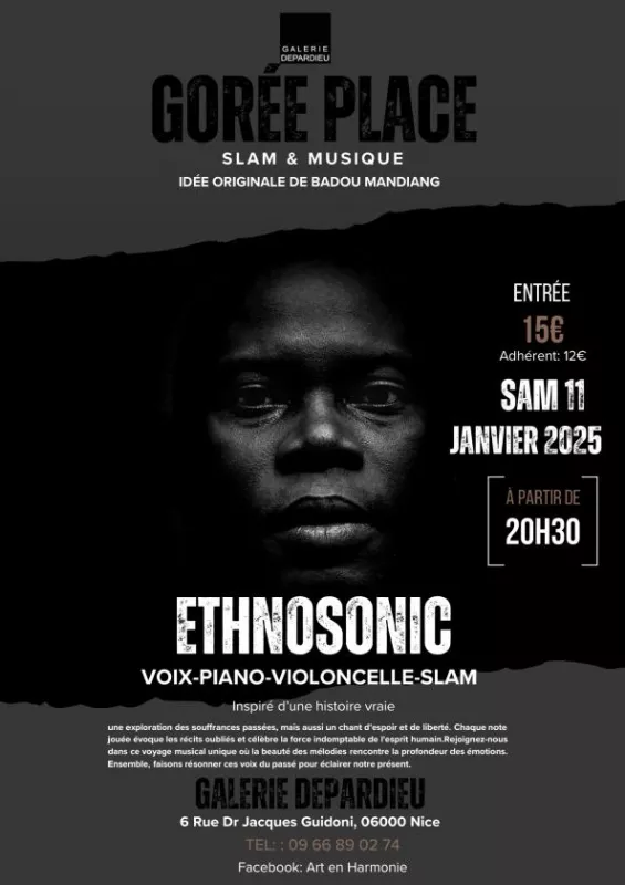 Ethnosonic Voix-Piano-Violoncelle-Slam