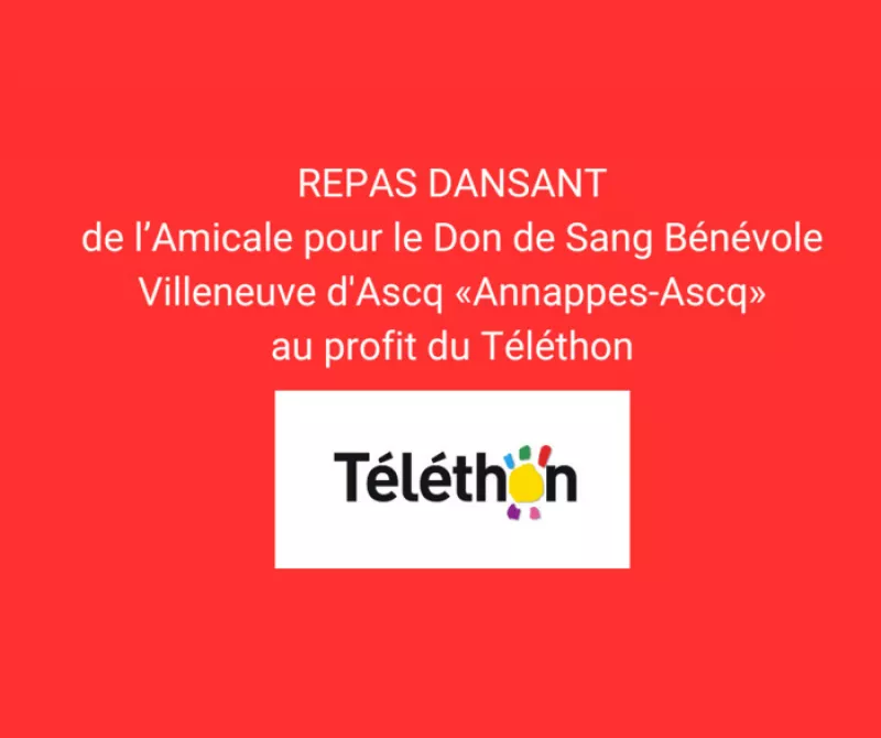 Repas Dansant du Don du Sang pour le Téléthon