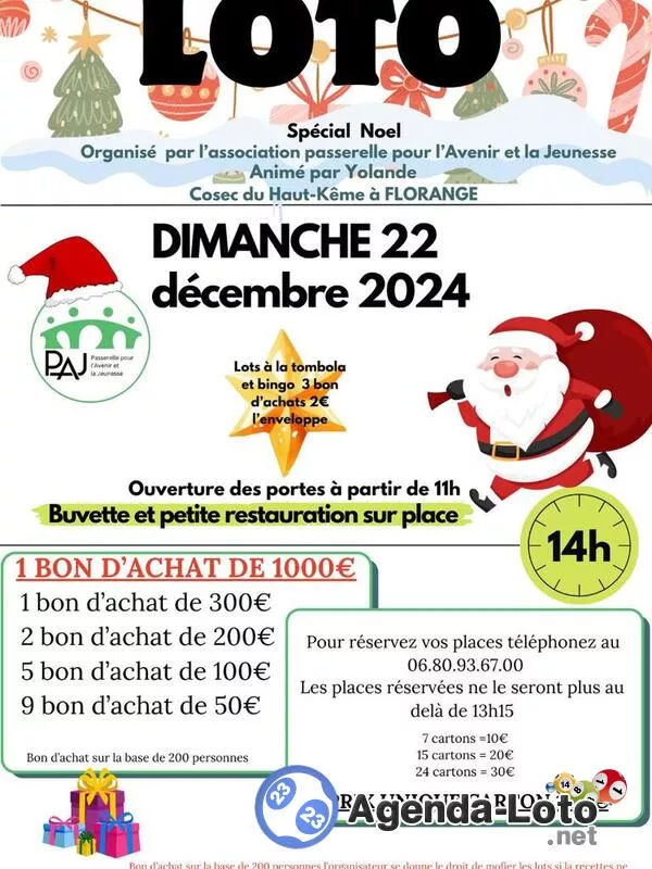 - Loto Spécial Noël-(Passerelle Avenir Jeunesse)