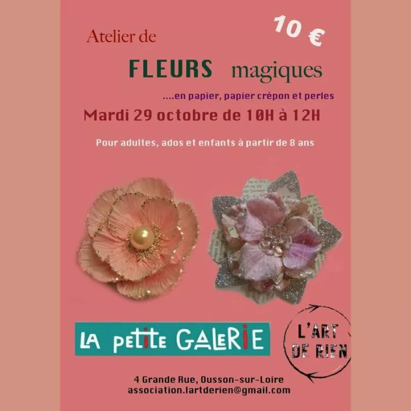 Atelier Création de Fleurs Magiques