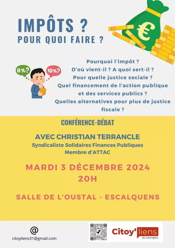 Conférence-Débat «Impôts, pour Quoi Faire ?»