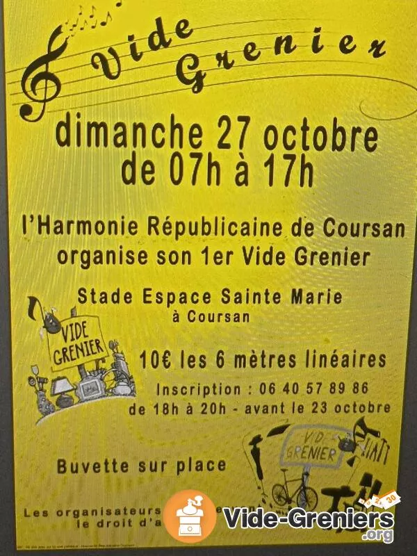 1Er Vide Grenier de L'harmonie Républicaine de Coursan