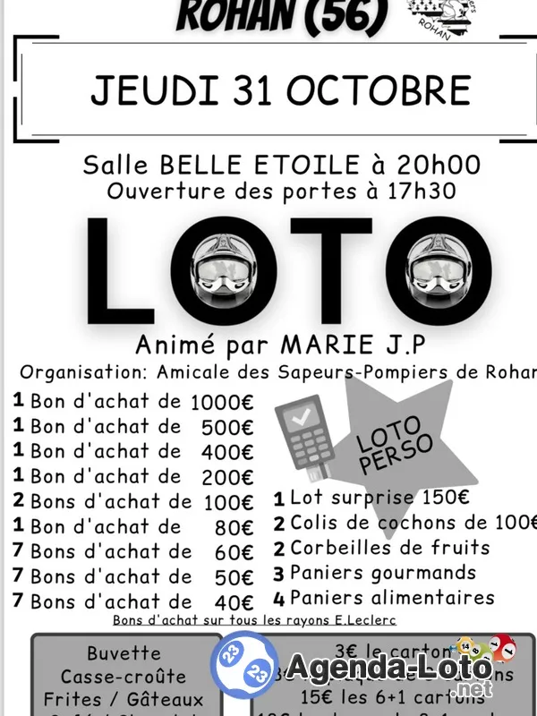 Loto des Sapeurs Pompiers