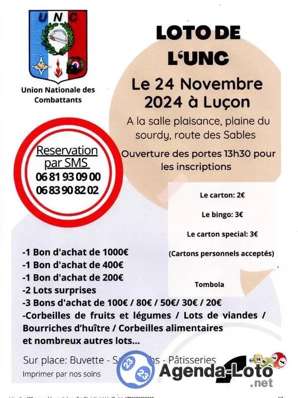 Loto de l'Union Nationale des Combattants