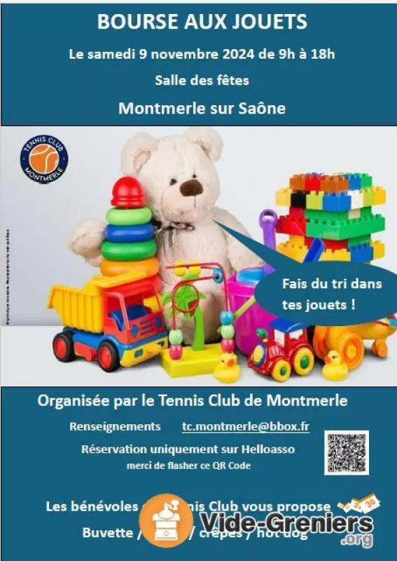 Bourse Aux Jouets du Tennis Club de Montmerle