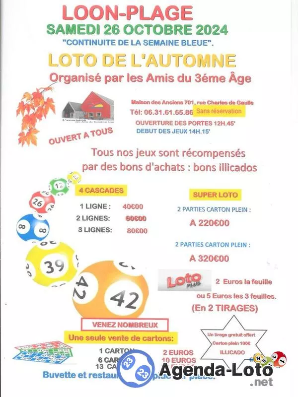 Loto d'Automne Continuité de la Semaine Bleue