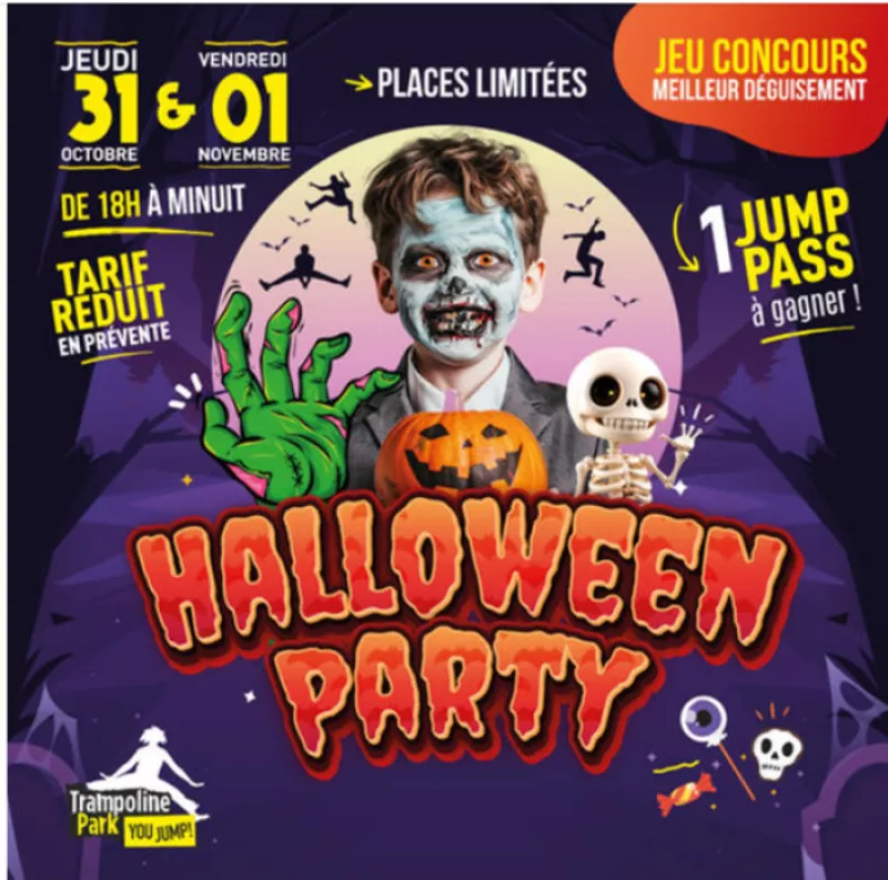 Halloween Party : Trampoline Park You Jump By Night