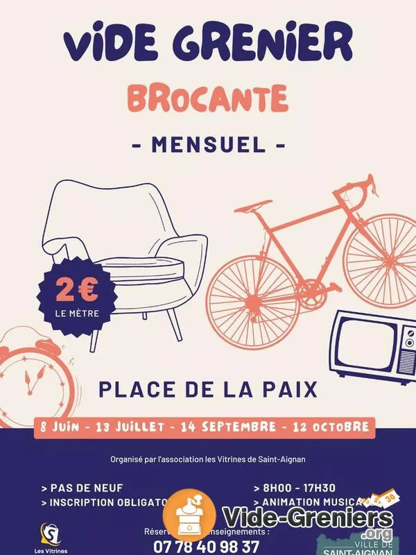 Brocante Mensuel de la Place de la Paix