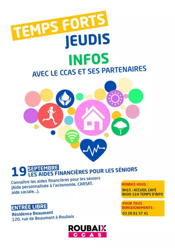 Jeudis Infos du Ccas : les Aides Financières pour les Séniors