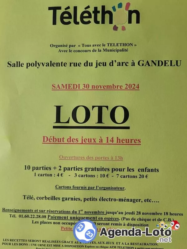 Tous avec le Telethon : Loto