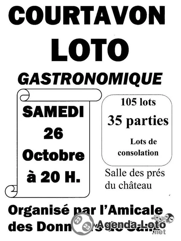 Loto Gastronomique de l'Amicale des Donneurs de Sang