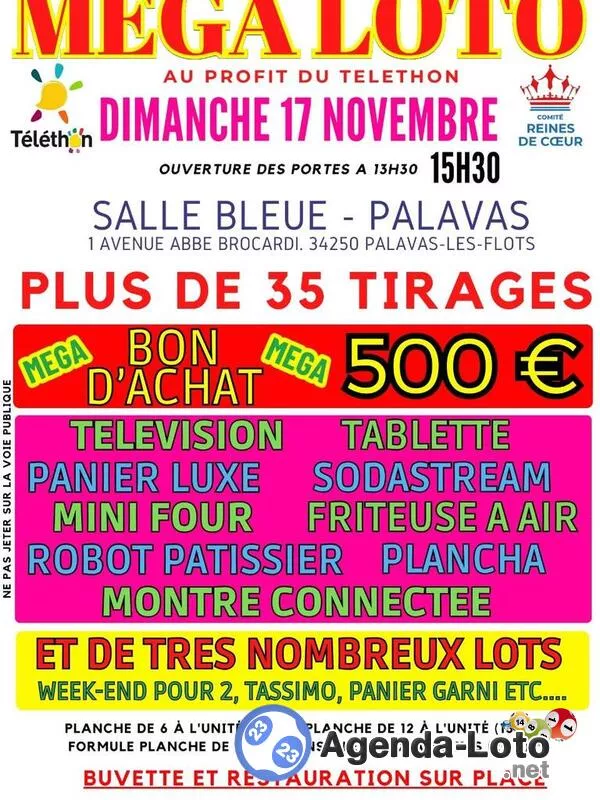 Méga Loto du Téléthon 30 Tirages