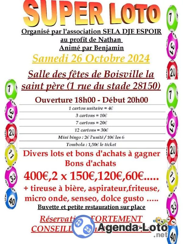 Super Loto au Profit de Nathan