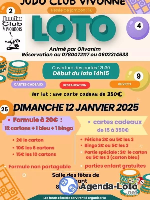 Loto du Judo Club Vivonnois