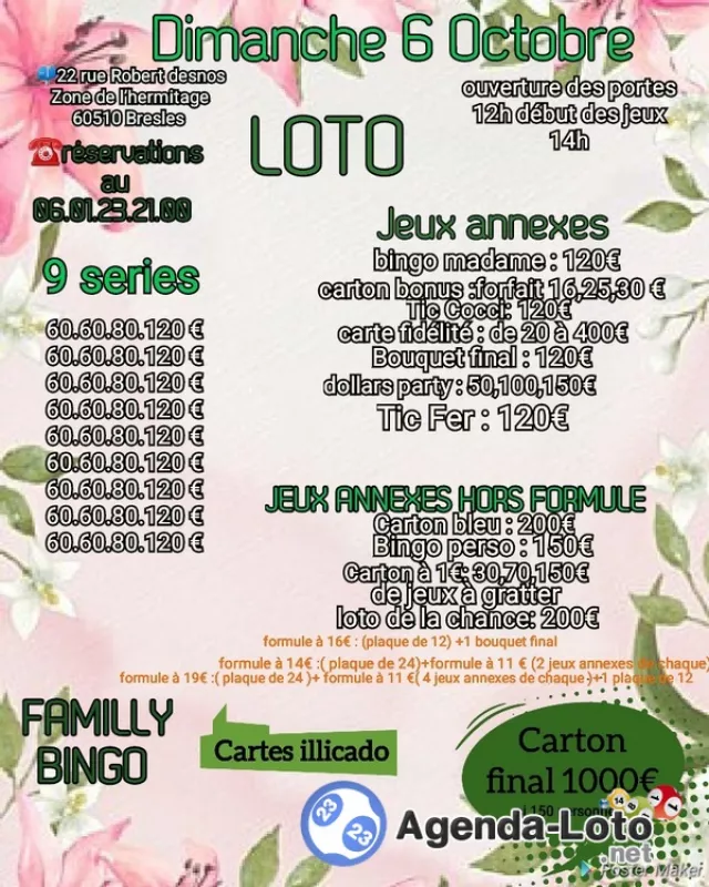 Loto Bresles Familly Bingo