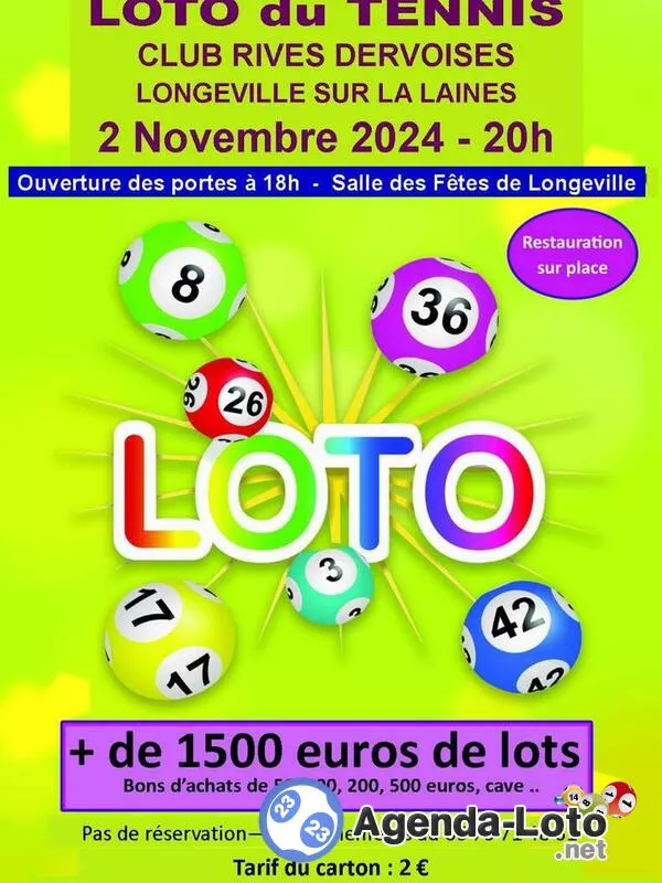 Loto du Tennis Club Rives Dervoises