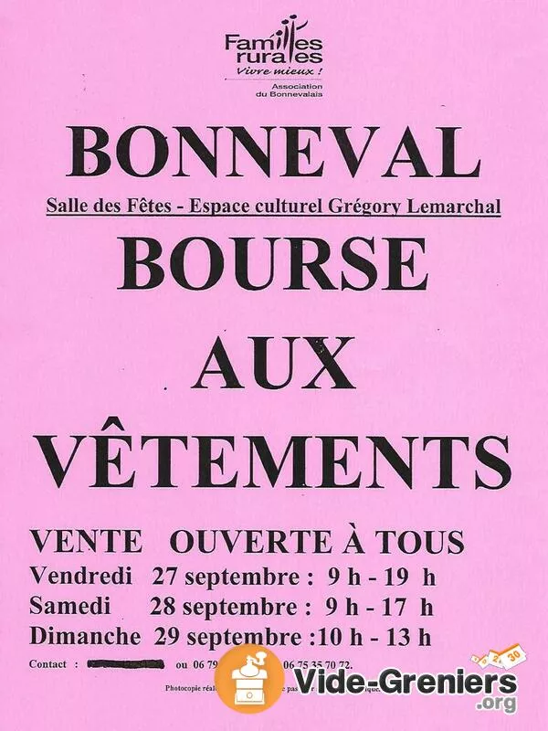 Bourse Aux Vêtements Automne-Hiver