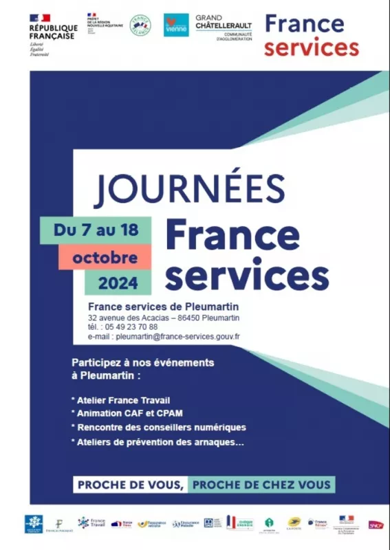 Journées Portes Ouvertes Espace France Services Pleumartin