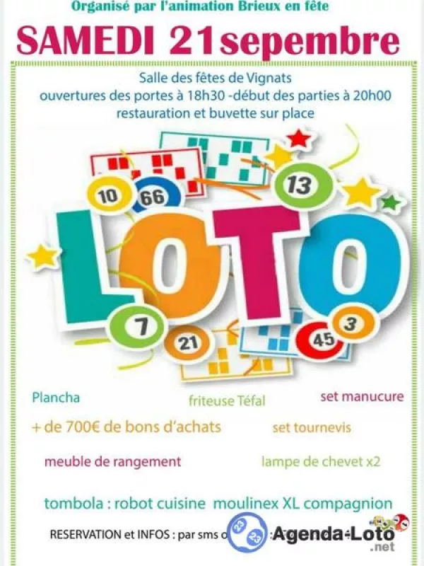 Brieux : Loto du Comité des Fêtes