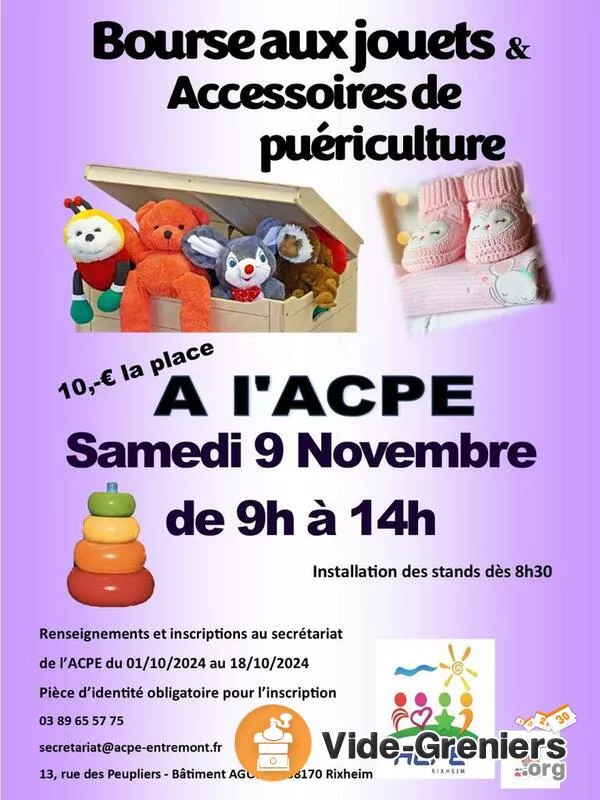 Bourse Aux Jouets et Accessoires de Puériculture