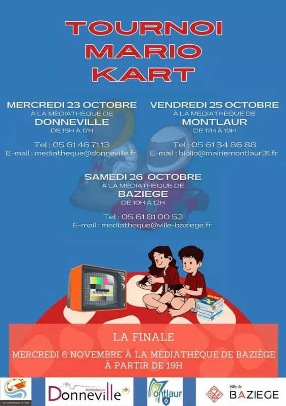 Tournoi Mario Kart du Réseau des Médiathèques de L'hers