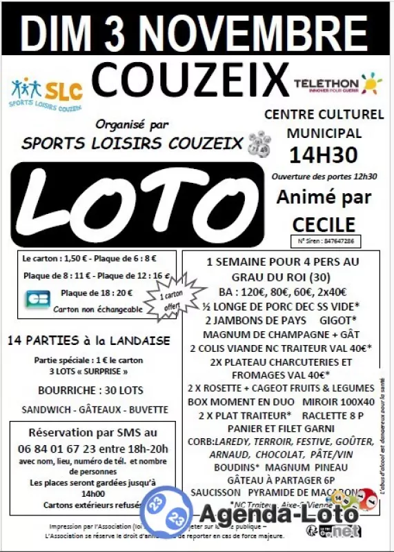 Loto Slc Special Telethon Anime par Cecile