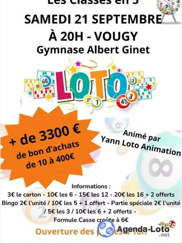 Super Loto des Classes en 5