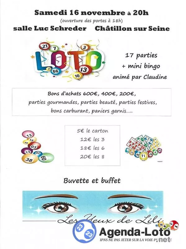 Loto les Yeux de Lili