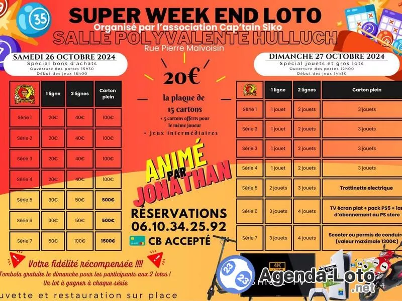 Mega Week-End Loto des Cap'Tain Siko