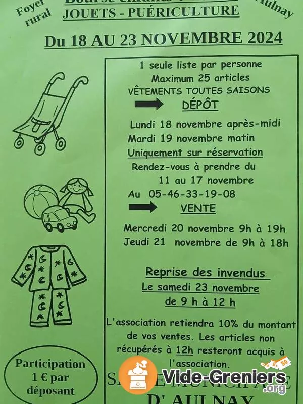 Bourse Enfants-Jouets-Puériculture