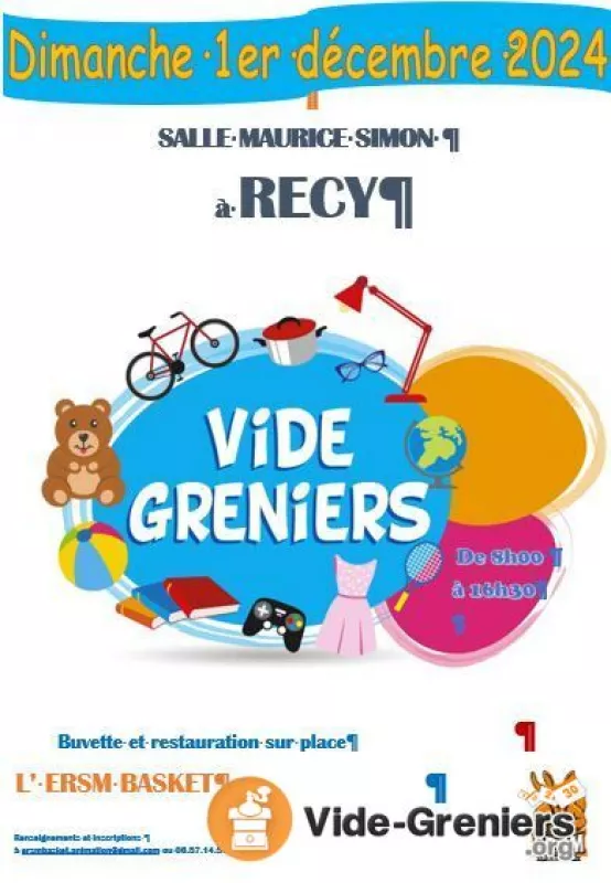 Vide Grenier de l'Ersm Basket