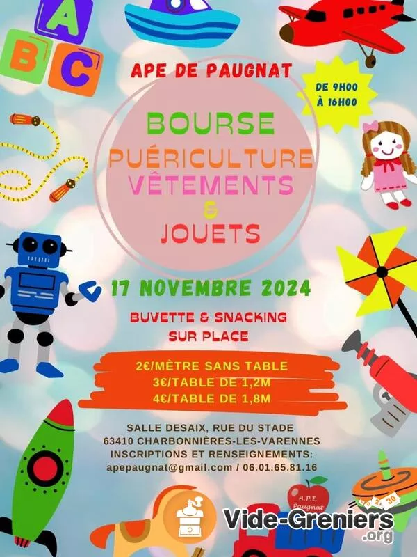 Bourse Puériculture et Jouets