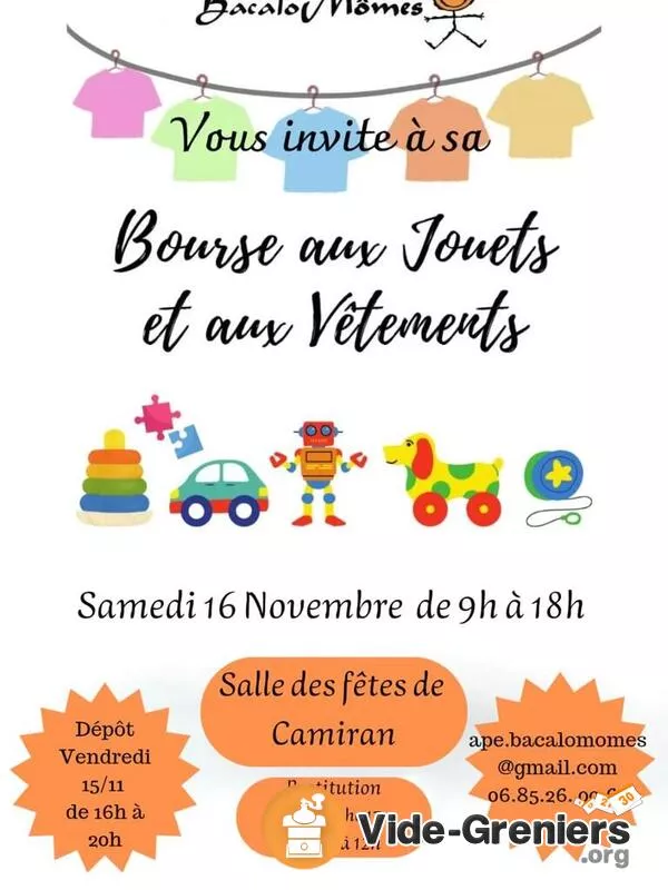 Bourse Aux Jouets, Vêtements et Puériculture