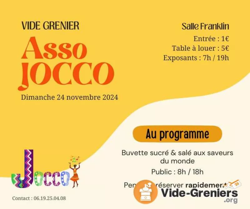 Vide Grenier Annuel de l'Association Jocco