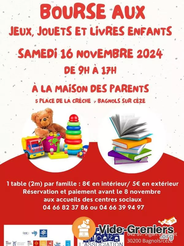 Bourse Aux Jouets, Jeux et Livres Enfants