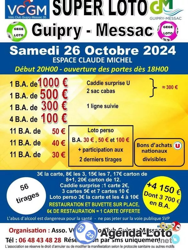 Super Loto du Vcgm Anim Gégé Loto