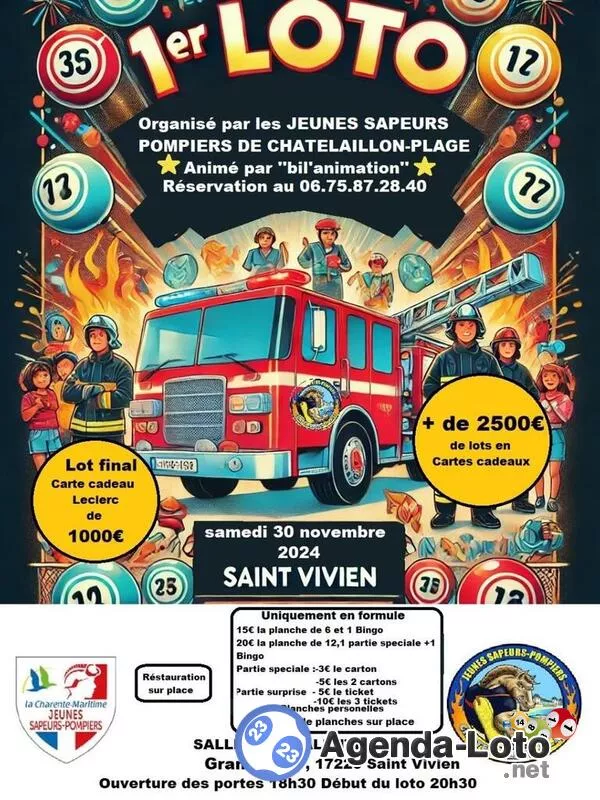 Loto des Jeunes Sapeurs Pompiers de Châtelaillon-Plage