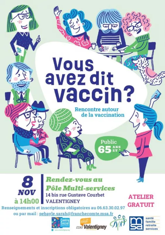 Atelier Gratuit «Vous Avez Dit Vaccin ?» Seniors